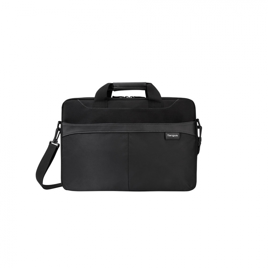 15.6 Business Casual Slim Briefcase Black