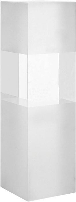 Trofeo de cristal rectangular