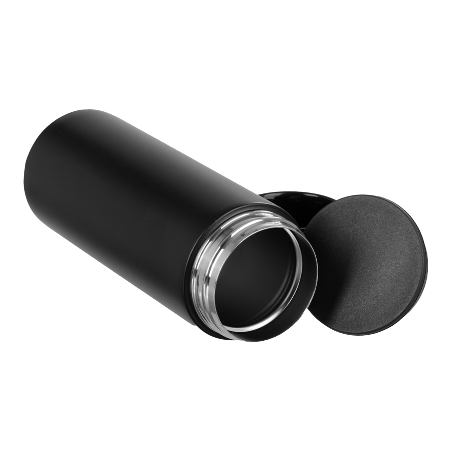 Termo doble pared de acero, con termómetro digital 