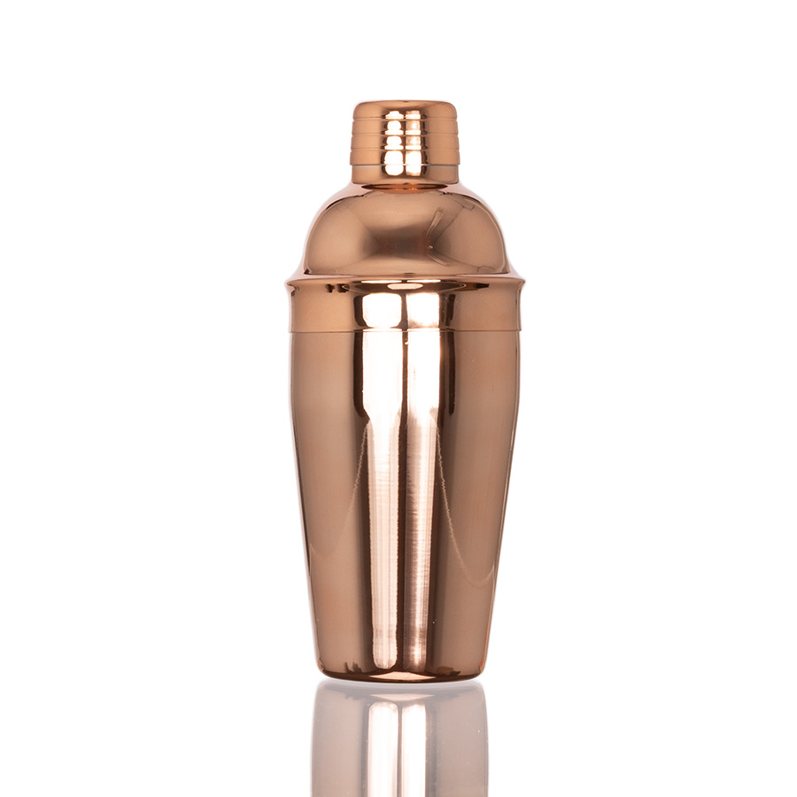 Coctelera metálica encobrizada 